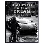 Motivational Man Cave Wall Decor with Quotes