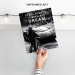 Motivational Man Cave Wall Decor with Quotes