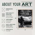 Motivational Man Cave Wall Decor with Quotes