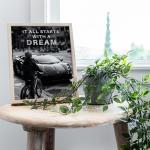 Motivational Man Cave Wall Decor with Quotes