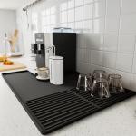 Silicone Coffee Bar Mat with Raised Edges