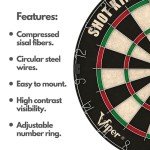 Viper Shot King Steel Tip Dartboard Set