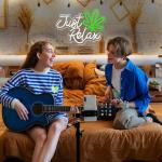 Just Relax Neon Sign for Man Cave Decor