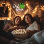 Just Relax Neon Sign for Man Cave Decor