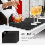 6-Pack Non-Slip Bar Mats for Home or Bar