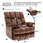 Big & Tall Oversized Recliner Chair in Brown