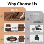 Big & Tall Oversized Recliner Chair in Brown