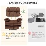 Big & Tall Oversized Recliner Chair in Brown