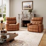 PU Leather Manual Recliner Chair for Relaxing