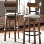 Valebeck 30" Brown Farmhouse Barstool