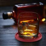 Silicone Coaster Set with Holder - 6 Pack