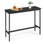 VASAGLE Industrial Bar Table with Sturdy Metal Frame