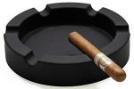 Large 9" Unbreakable Silicone Cigar Ashtray - Black