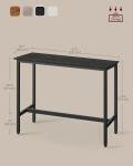 VASAGLE Industrial Bar Table with Sturdy Metal Frame