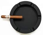 Large 9" Unbreakable Silicone Cigar Ashtray - Black