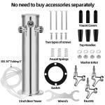 Triple Faucet Beer Tower Dispenser Kit