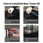 Triple Faucet Beer Tower Dispenser Kit