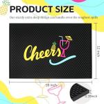 Non-Slip Rubber Bar Mat for Home Tiki Bar