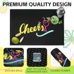 Non-Slip Rubber Bar Mat for Home Tiki Bar