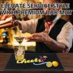 Non-Slip Rubber Bar Mat for Home Tiki Bar