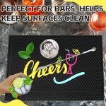 Non-Slip Rubber Bar Mat for Home Tiki Bar