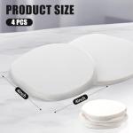 Diatomaceous Earth Coasters - Set of 4 White