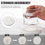 Diatomaceous Earth Coasters - Set of 4 White