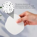 Diatomaceous Earth Coasters - Set of 4 White