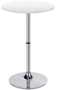 Leopard Round Bar Table with Silver Legs