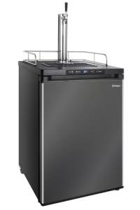 Kegco Black Stainless Steel Keg Dispenser with Faucet