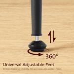 Set of 2 Rustic Bar Stools with Footrest