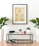 Vintage D20 Dice Art Print for Game Room