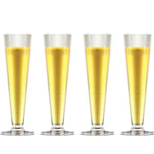 4 Pack Tall Beer Glasses for Man Cave Fun