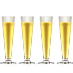 4 Pack Tall Beer Glasses for Man Cave Fun