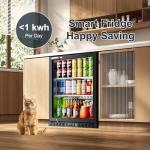 Compact 24-Inch Beverage Cooler with Adjustable Shelves