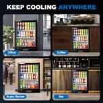 Compact 24-Inch Beverage Cooler with Adjustable Shelves