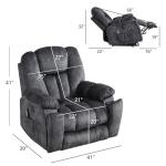 Power Lift Recliner Chair with Massage and Heat