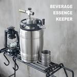 Double-Walled Beer Keg Growler with Pressurizer