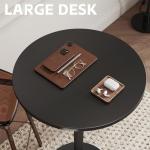 Flamaker Black Round Bistro Pub Table Set