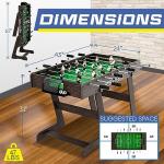 SereneLife Foldable Foosball Table for Game Night