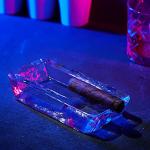 Heavy-Duty Glass Cigar Ashtray for Outdoors