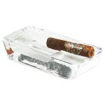 Heavy-Duty Glass Cigar Ashtray for Outdoors