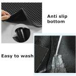 2 Pack Black Rubber Bar Mats - 18" x 12