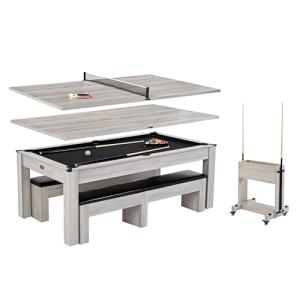 Monteray 7' Pool Table with Dining Top & Accessories