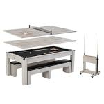 Monteray 7' Pool Table with Dining Top & Accessories