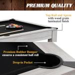 Monteray 7' Pool Table with Dining Top & Accessories