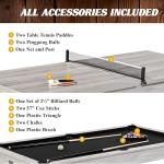 Monteray 7' Pool Table with Dining Top & Accessories