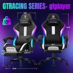 GTRACING RGB Gaming Chair with Foot Rest