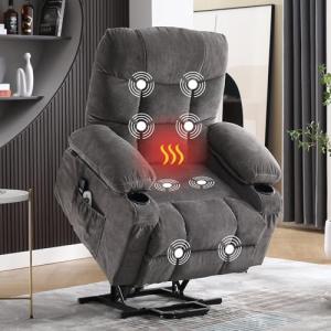 Power Lift Recliner Chair with Massage & Heat