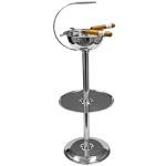 Windproof Silver Cigar Ashtray with Accessory Tray